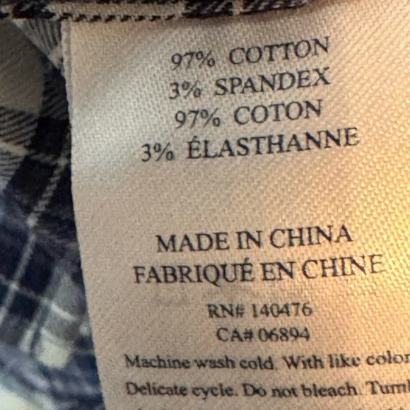 FAHERTY Shirt The Everyday Button Down Long Sleeve Navy Plaid XXL NWT - Picture 7 of 14